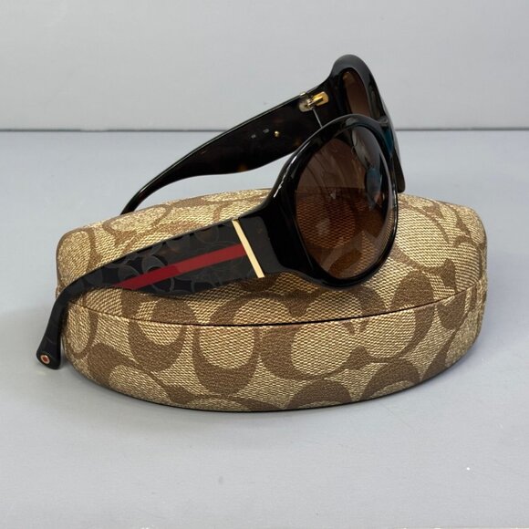 COACH Molly Sunglasses in Tortoise w/ Etched Monogram ~ EUC! - Picture 5 of 12
